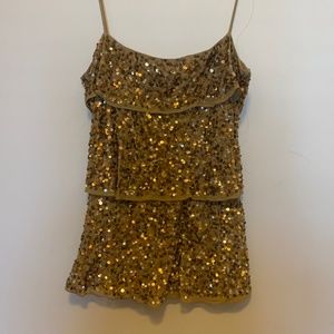 ZARA,SEQUIN 3 tier top